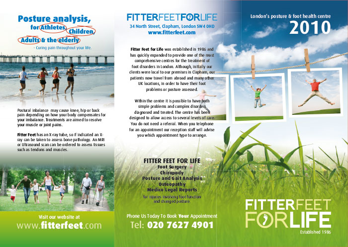 Chiropody Leaflet Printing and Design