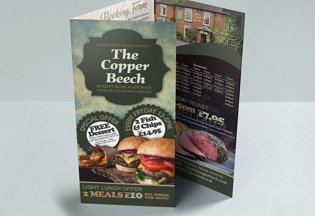 Folded Leaflet Printing and design Peterborough