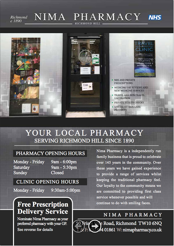 Pharmacy Leaflet Printing and Design