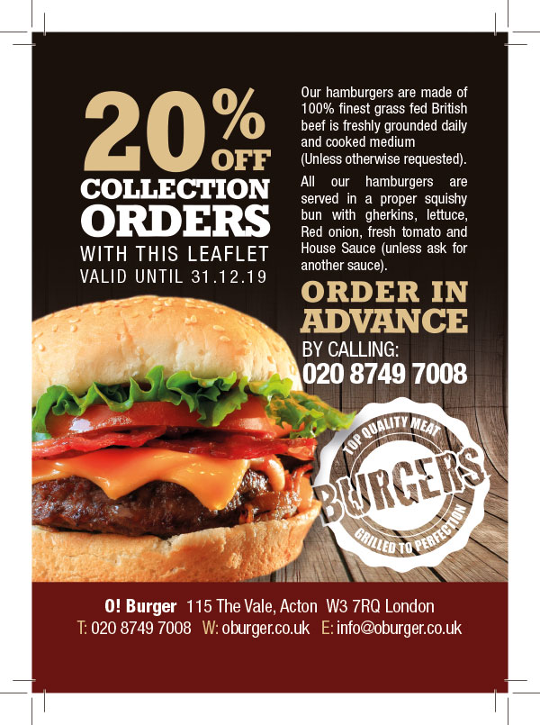 Burger Flyers Printing and Design