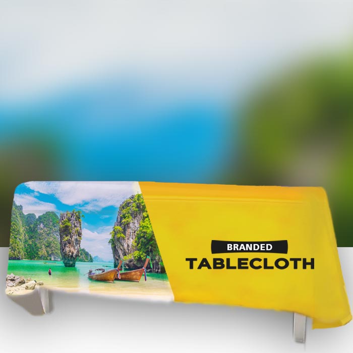 exhibition branded tablecloth printing Dartford