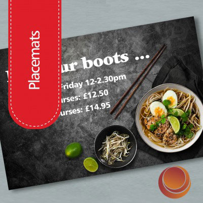 Restaurant Placemats Printing and Design