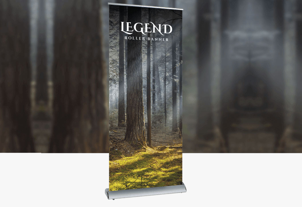 Roller Banner legend printing Canary Wharf