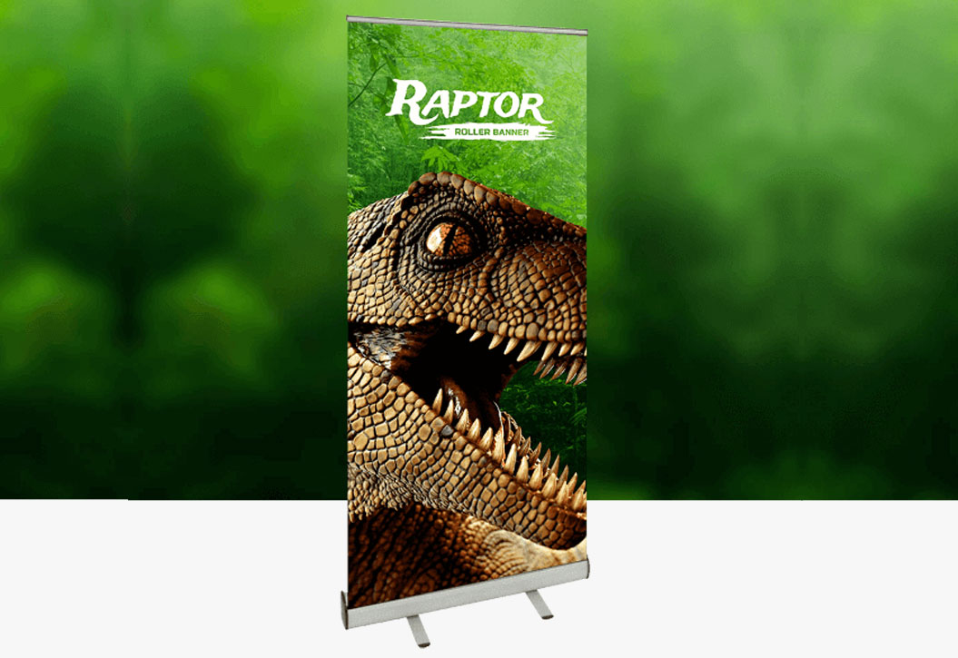 Roller Banner raptor printing