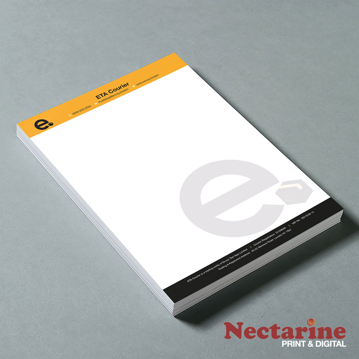 Courier Letterhead Printing 