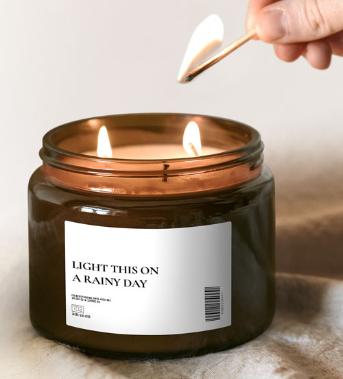 Candles Label printing