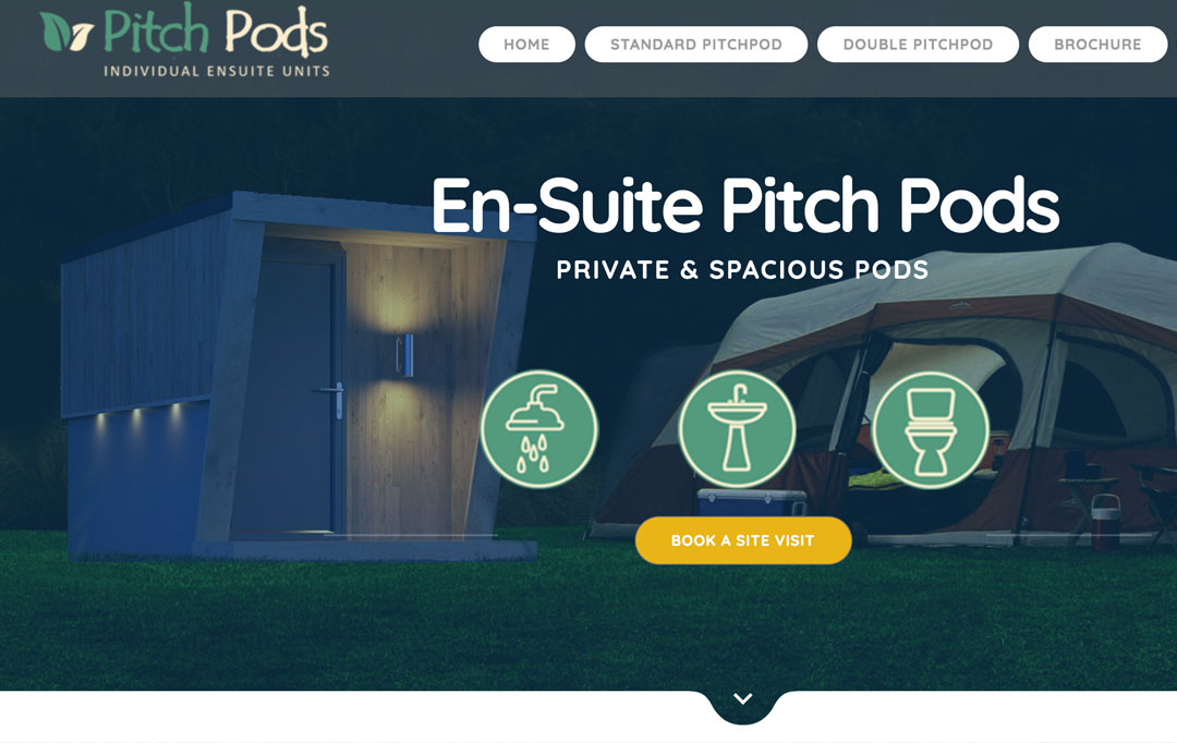 Camping Pod Website Design