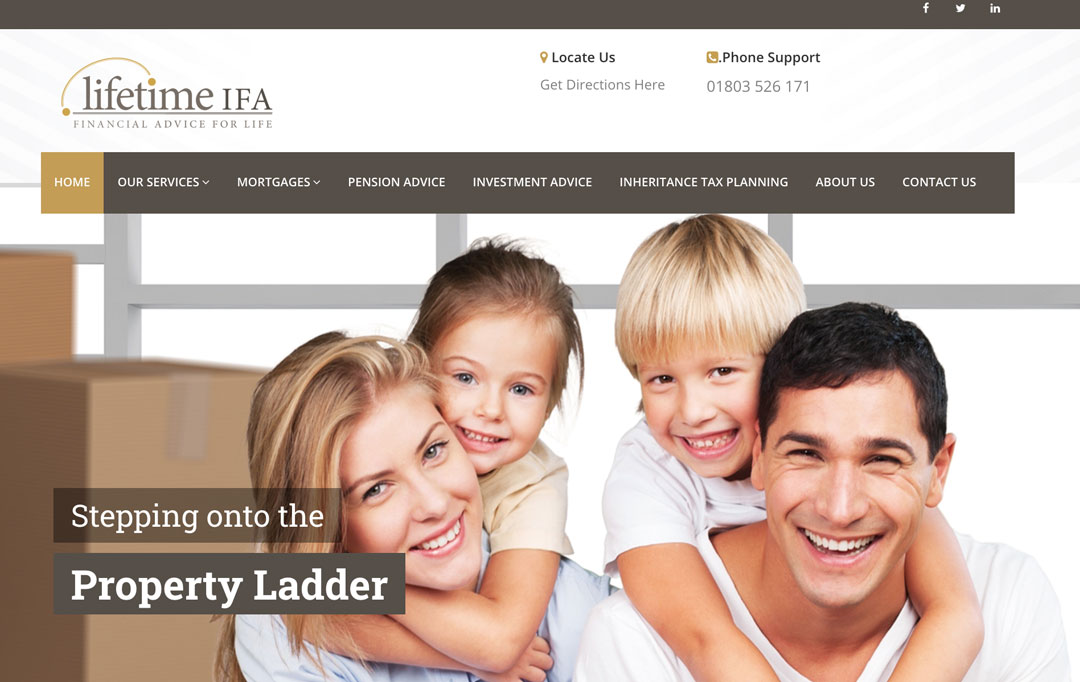 Financial Adviser Website Design