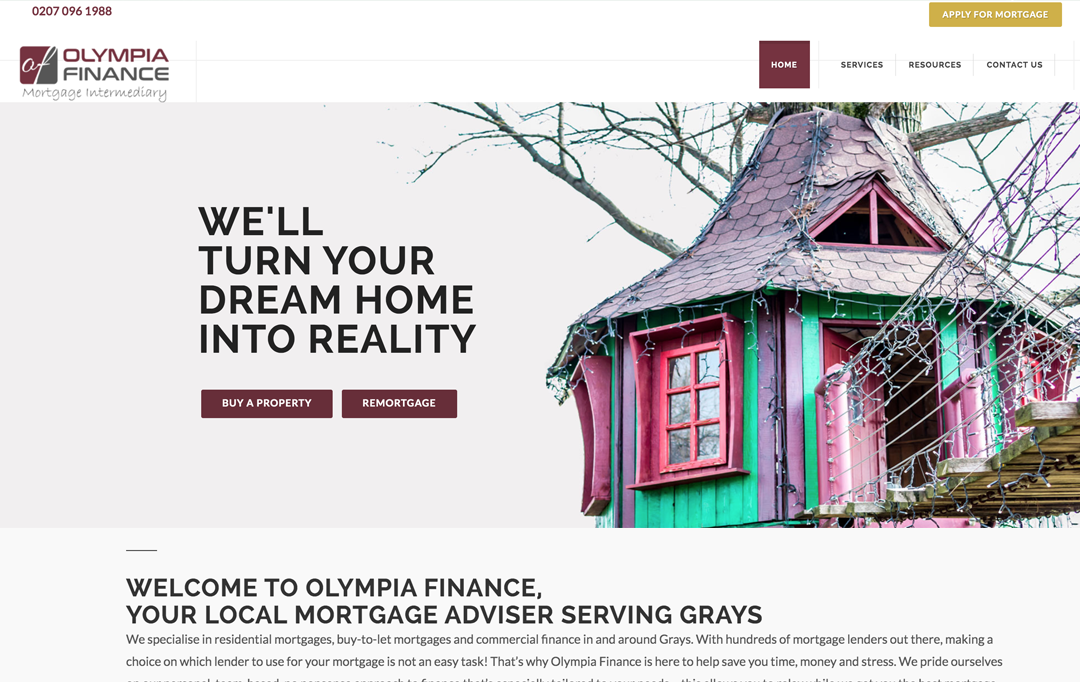 Mortgage Advisor Website Design