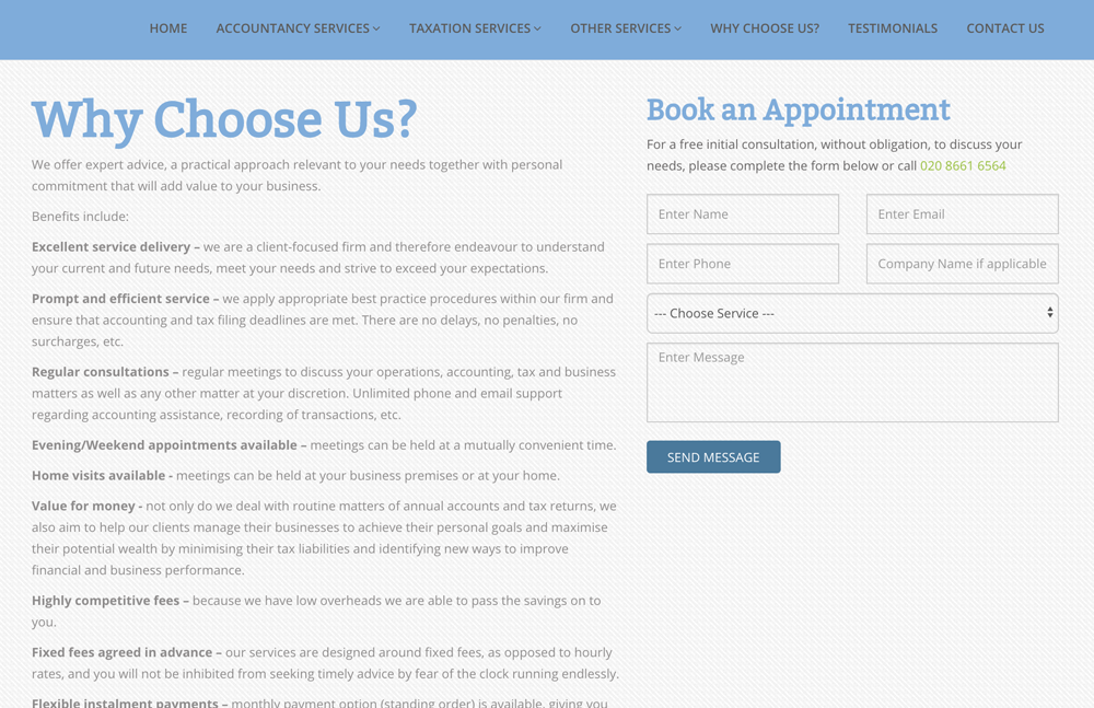 Accountant Website Developer
