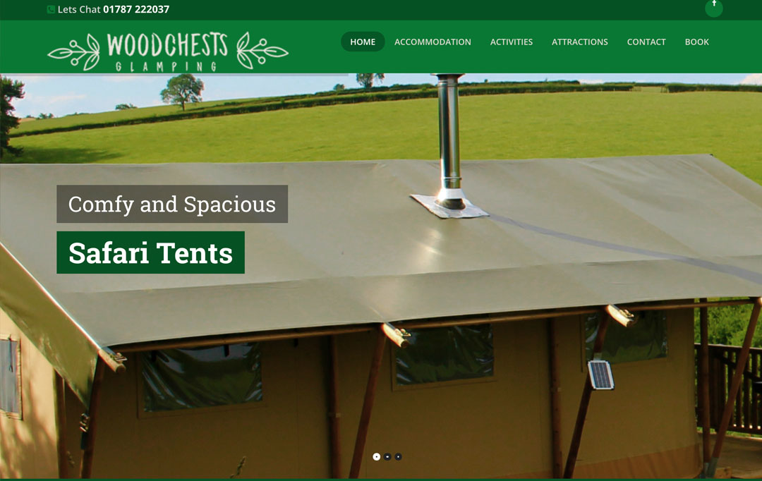 Camping & Glamping Website Design